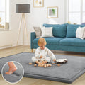 Baby Play Mat Thick Foam Crawling Mat for Infants - 200x150cm - Grey