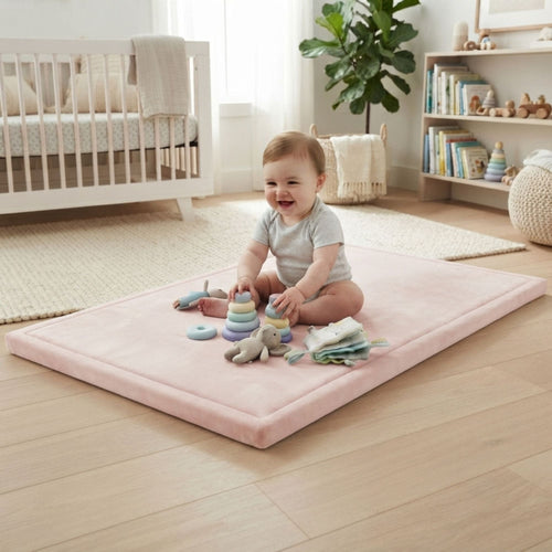 Baby Play Mat Thick Foam Crawling Mat for Infants - 200x150cm - Pink