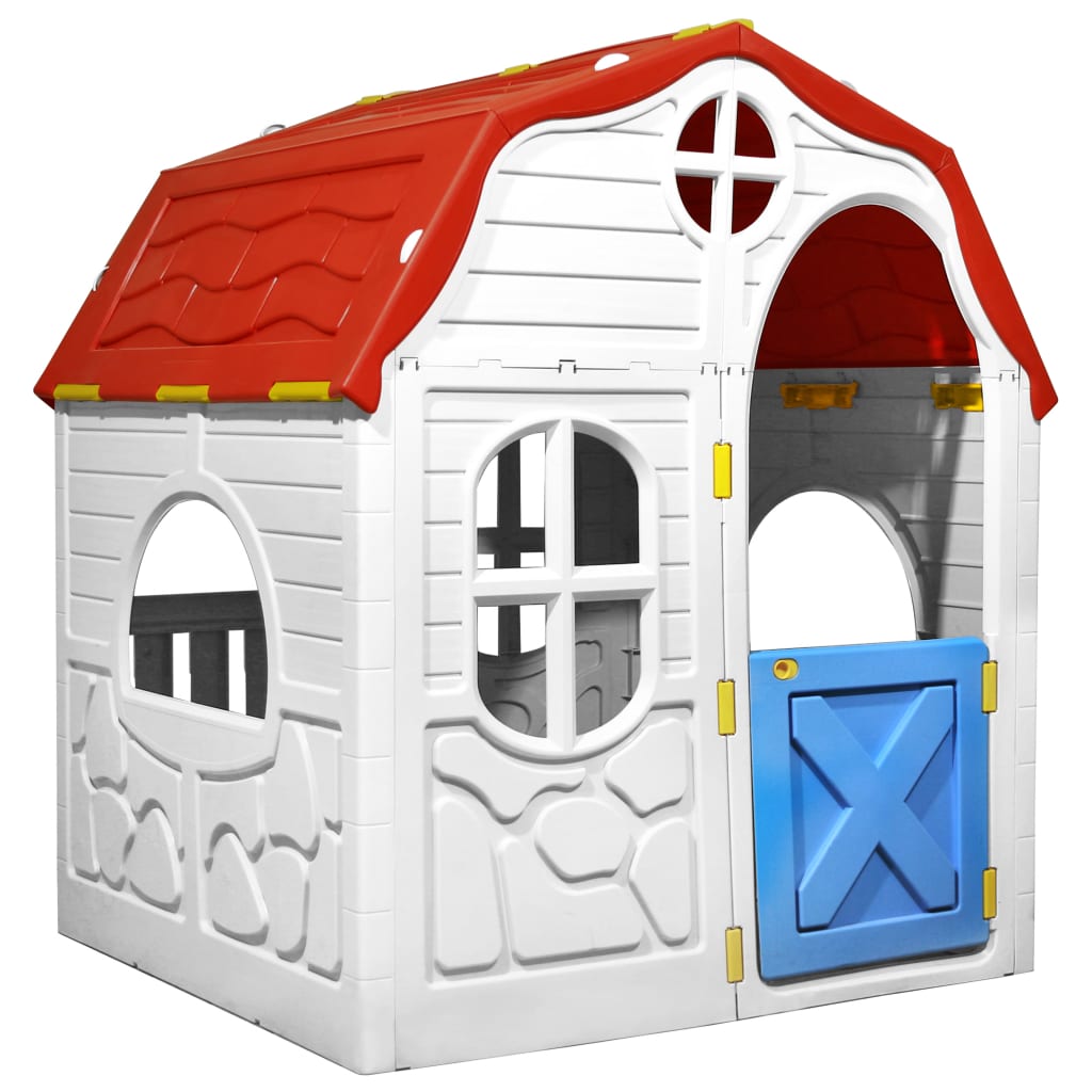 NNEVL Kids Foldable Playhouse with Working Door and Windows
