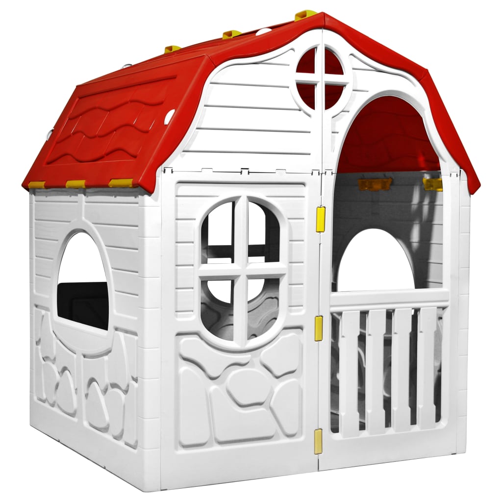 NNEVL Kids Foldable Playhouse with Working Door and Windows