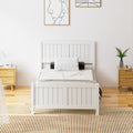 NNEED Bed Frame King Singe Size Timber Platform White