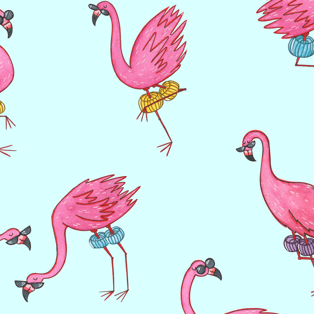 Cool As A Flamingo – Kids Yoga Mats