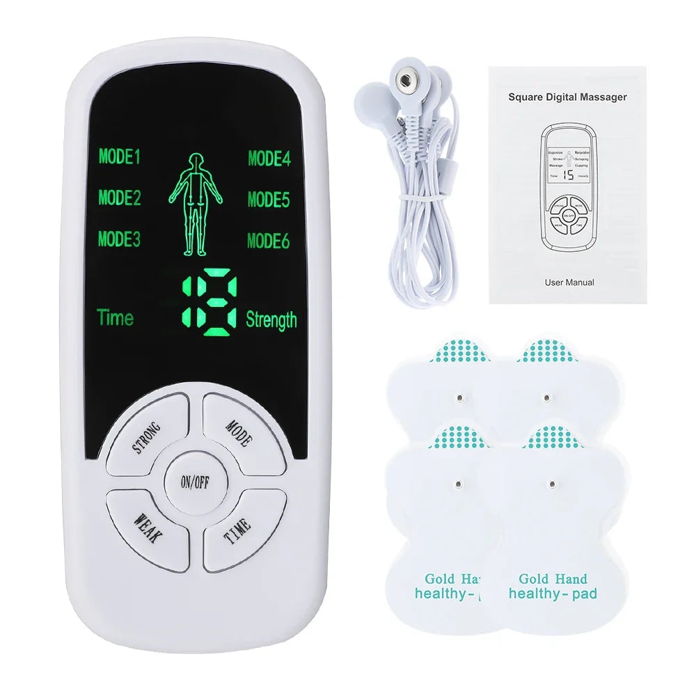 NNEOBA EMS Pulse Electric Muscle Stimulator White