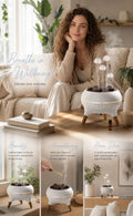 Floating Jellyfish Essential Oil Humidifier, Voice Control Color Light, Cozy Bedroom Sleep Aid