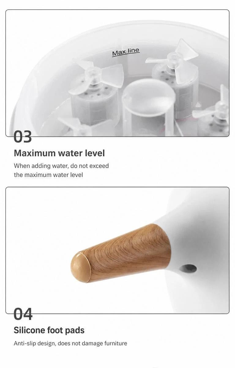 Floating Jellyfish Essential Oil Humidifier, Voice Control Color Light, Cozy Bedroom Sleep Aid