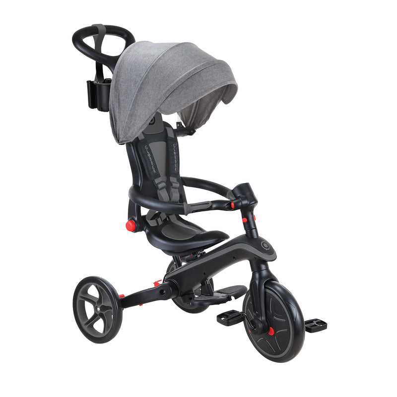 NNEDSZ Globber EXPLORER Trike 4in1 FOLDABLE - Black/Grey