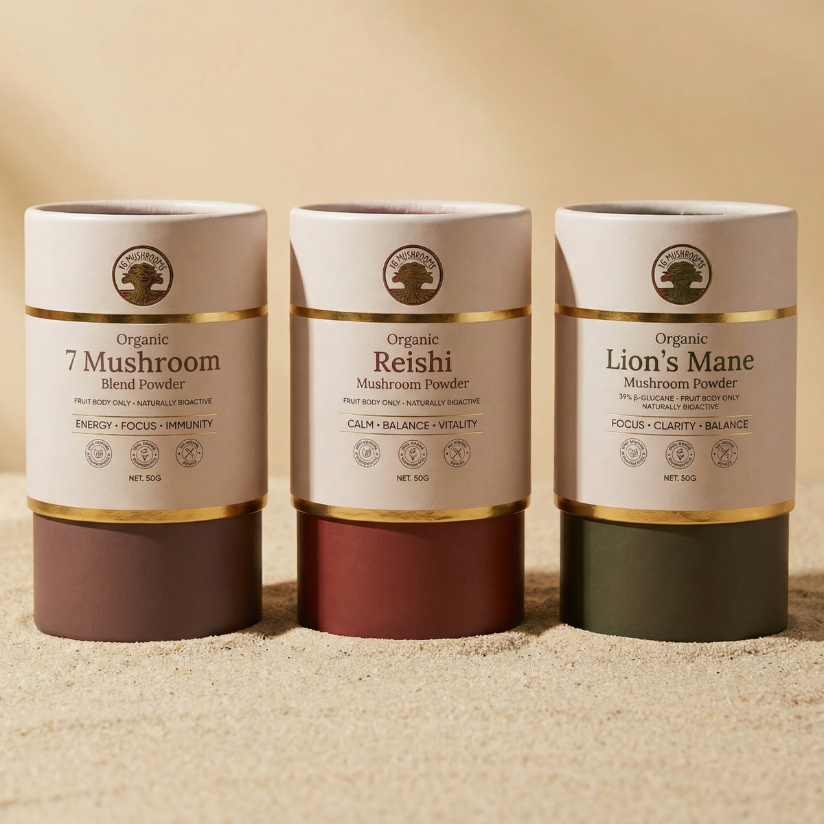 The Mushroom Trio — 3 × 50g