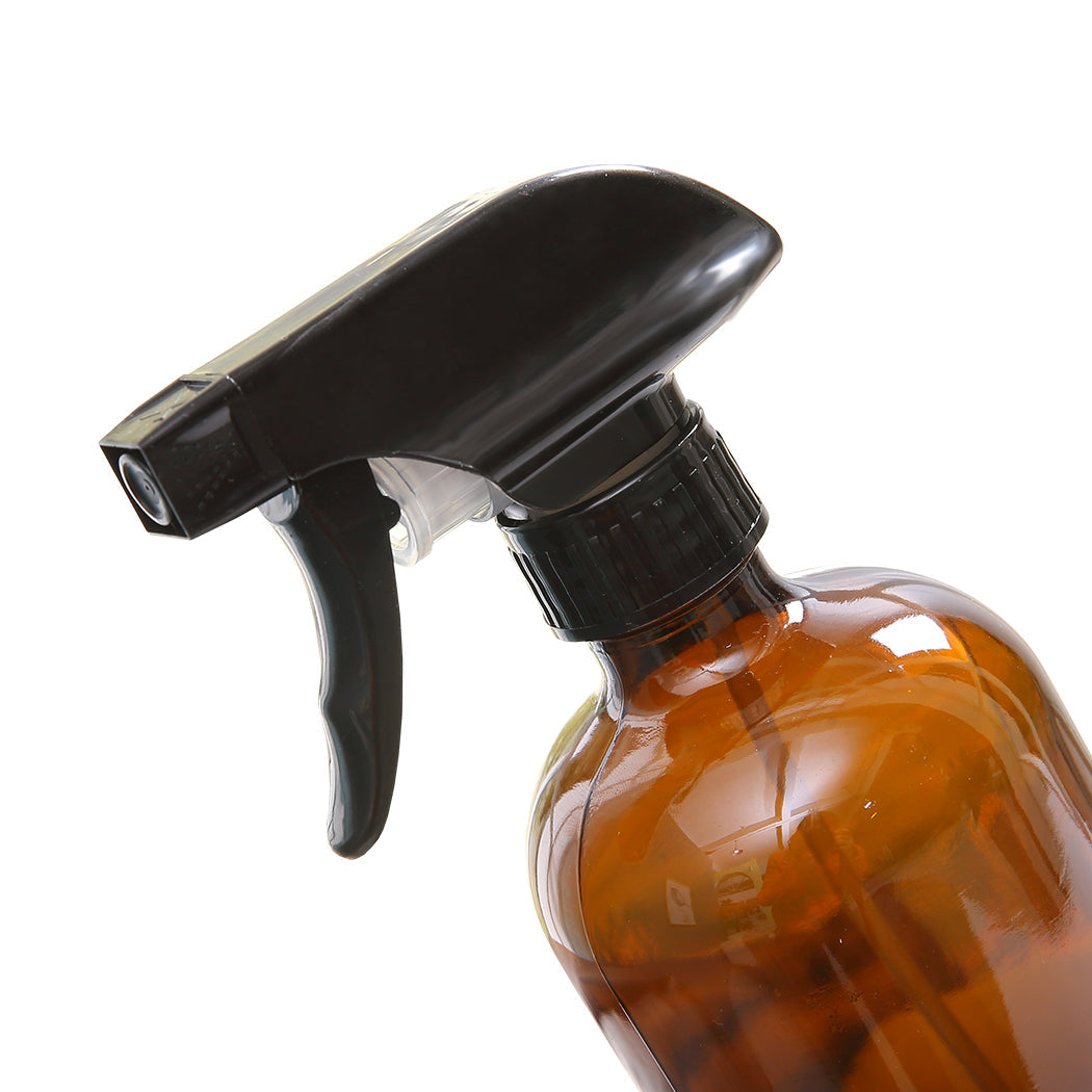 NNEIDS 4x 500ml Amber Glass Spray Bottles Trigger
