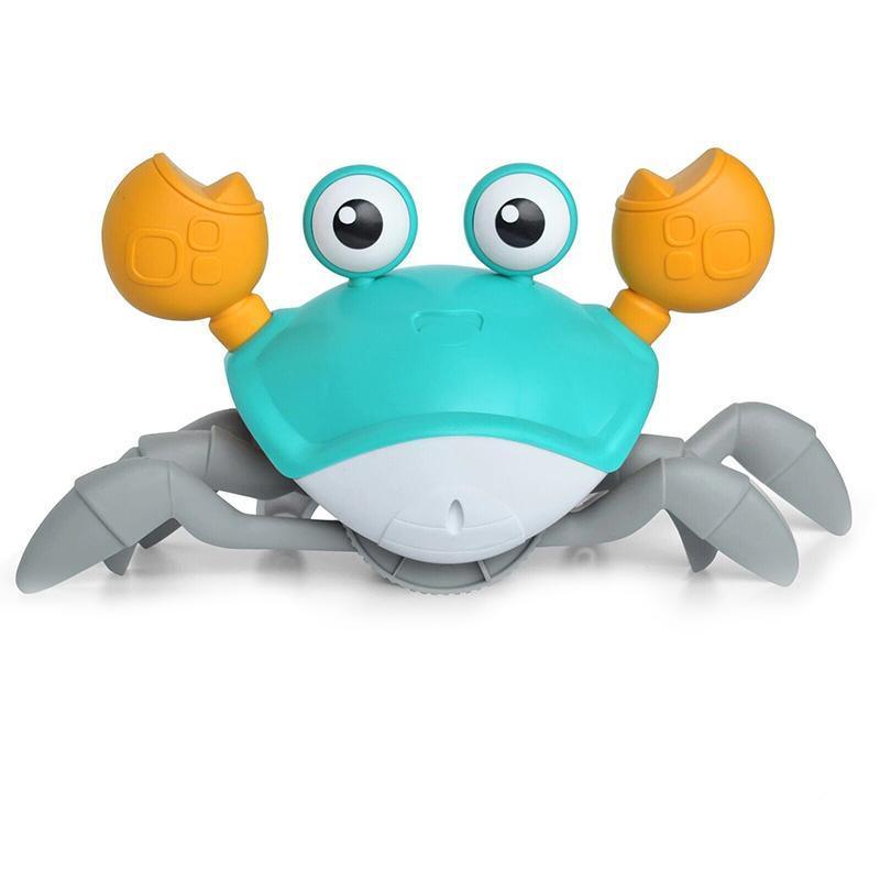 Electric Crawling Crab Toy with Music and LED Lights Interactive Moving Toy for Playtime