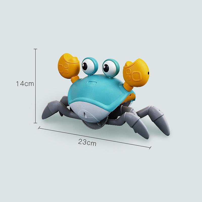 Electric Crawling Crab Toy with Music and LED Lights Interactive Moving Toy for Playtime