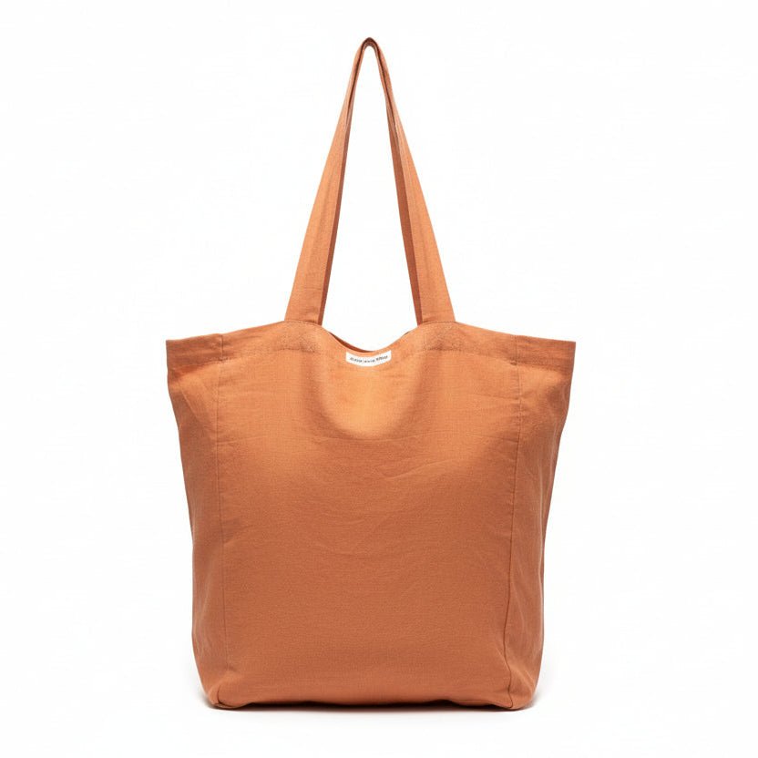 Linen Tote Bag - Burnt Clay
