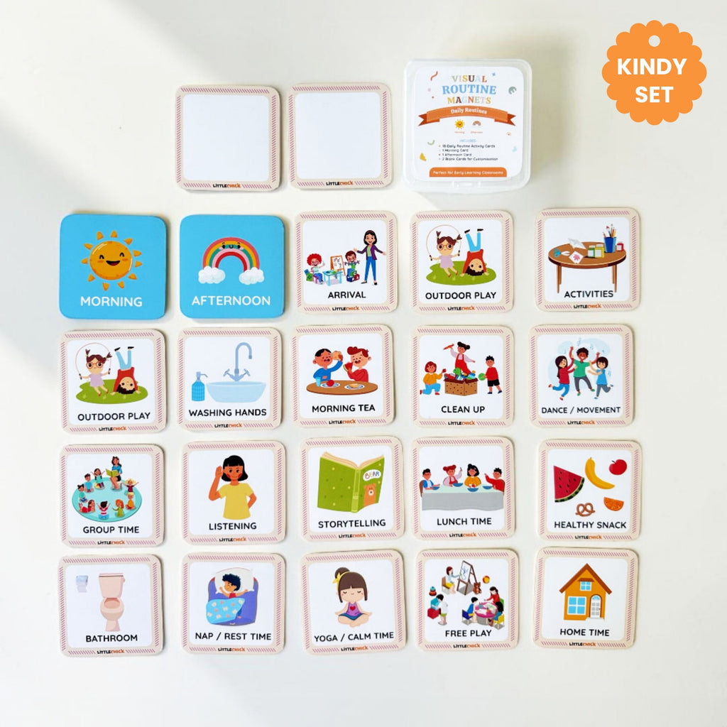 Visual Daily Routine Magnets for Kindy