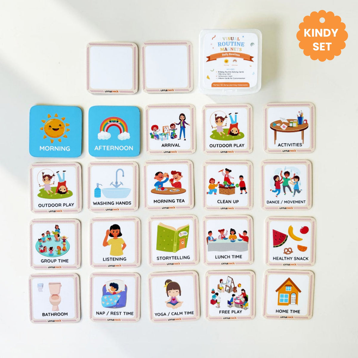 Visual Daily Routine Magnets for Kindy