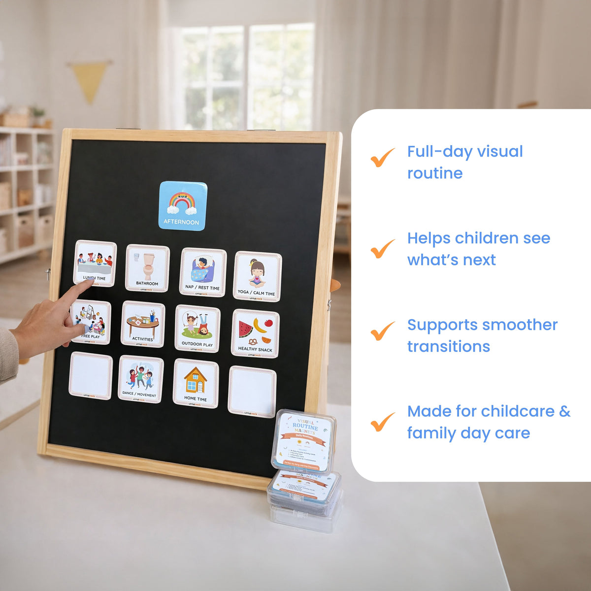 Visual Daily Routine Magnets for Kindy