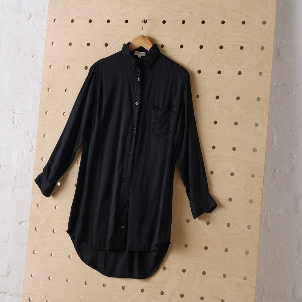 Bamboo Nightshirt in Black