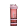 Powder Milkshake Drink Cup Sport Water Bottle 500Ml 3 Tier Protein Shaker Pill