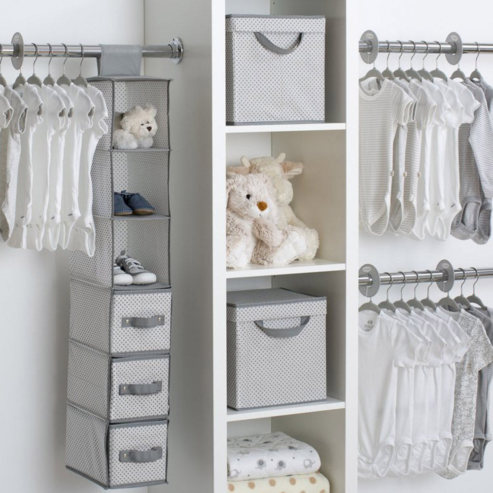 NNEDPE Delta Children 48 Piece Nursery Storage Set Cool Grey