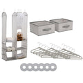NNEDPE Delta Children 24 Piece Nursery Storage Set Cool Grey